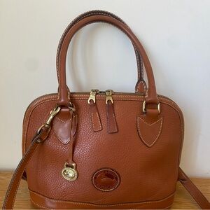 Dooney & Bourke Saddle Tan Pebble Leather Satchel